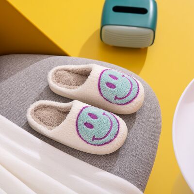 Hazel Blues® |  Melody Smiley Face Slippers