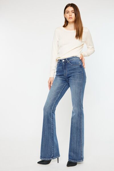 Hazel Blues® |  Kancan Cat's Whiskers High Waist Flare Jeans