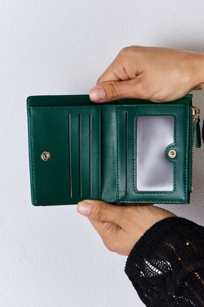Hazel Blues® |  David Jones Texture PU Leather Mini Wallet