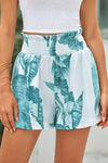 Hazel Blues® | Printed Smocked Waist Shorts with Pockets - Hazel Blues®