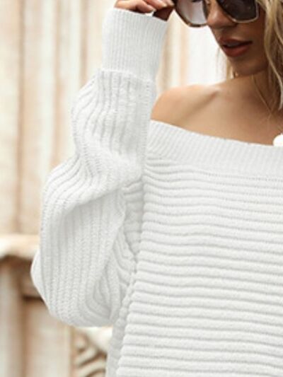Hazel Blues® |  Ribbed Long Sleeve Sweater