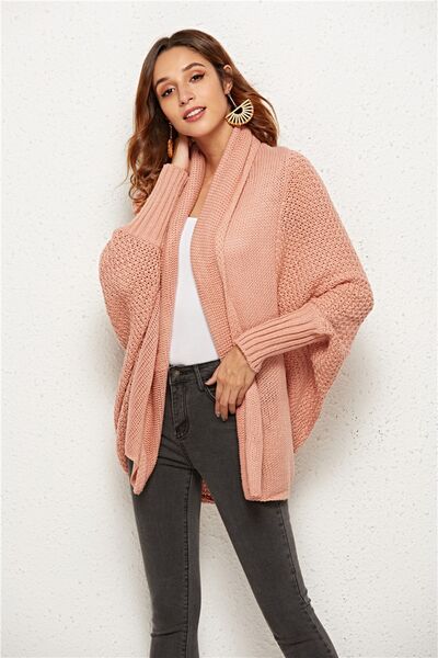 Hazel Blues® |  Open Front Batwing Sleeve Cardigan