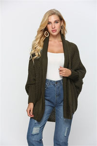 Hazel Blues® |  Open Front Batwing Sleeve Cardigan