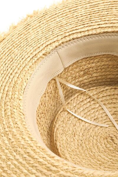 Hazel Blues® |  Fame Straw Braided Pork Pie Hat