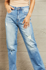 Hazel Blues® |  BAYEAS High Waisted Straight Jeans