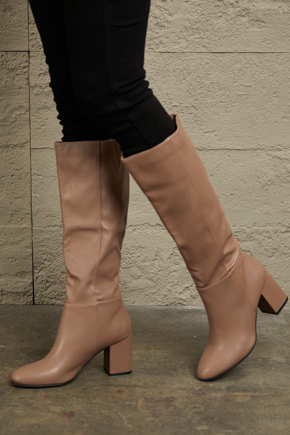 Hazel Blues® |  East Lion Corp Block Heel Knee High Boots