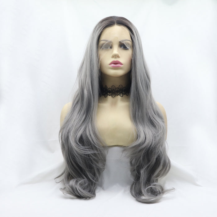 Hazel Blues® |  13*3" Lace Front Wigs Synthetic Long Wavy 24" 130% Density