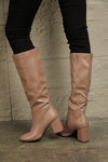Hazel Blues® |  East Lion Corp Block Heel Knee High Boots