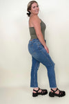 Hazel Blues® |  Judy Blue Embroidered Boyfriend Jeans with Side Seam Stitch