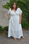 Hazel Blues Boho Dreams Lace Dress: Blanc - Tara Lynn's Boutique