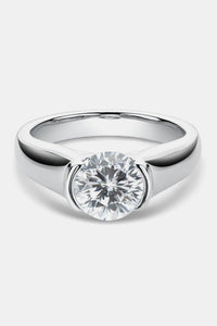 Hazel Blues® |  1.5 Carat Moissanite 925 Sterling Silver Ring