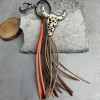 Hazel Blues® |  Bull Shape Fringe Key Chain