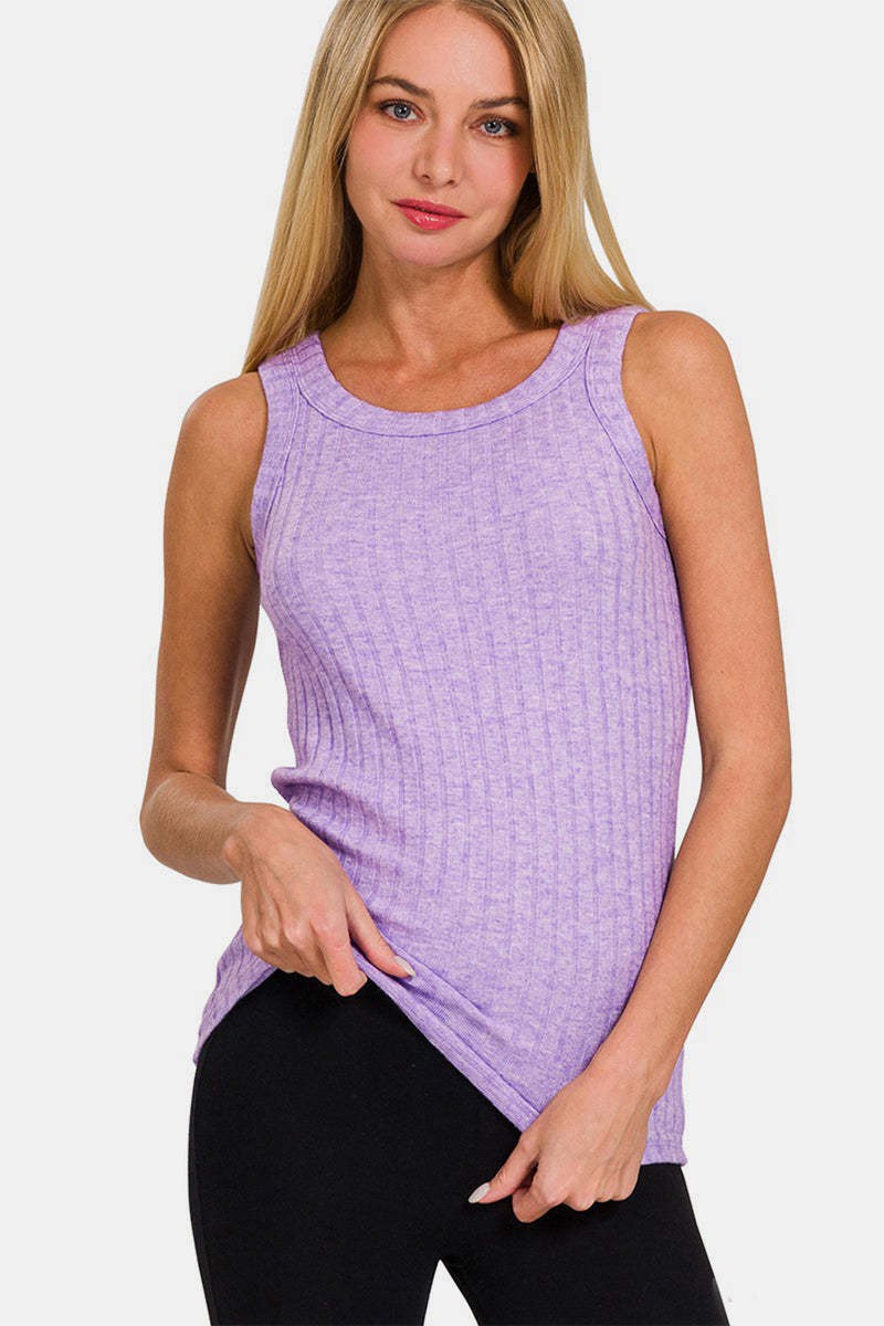 Hazel Blues® |  Zenana Ribbed Round Neck Tank