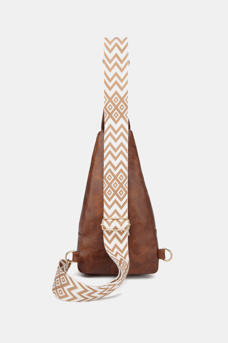 Hazel Blues® |  PU Leather Sling Bag