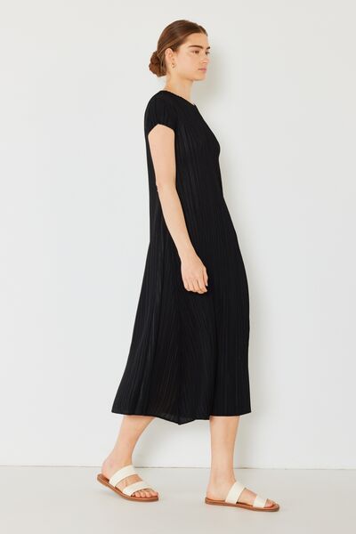 Hazel Blues® | Pleated Cap Sleeve A-Line Dress