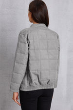 Hazel Blues® |  Zip Up Mock Neck Pocketed Jacket