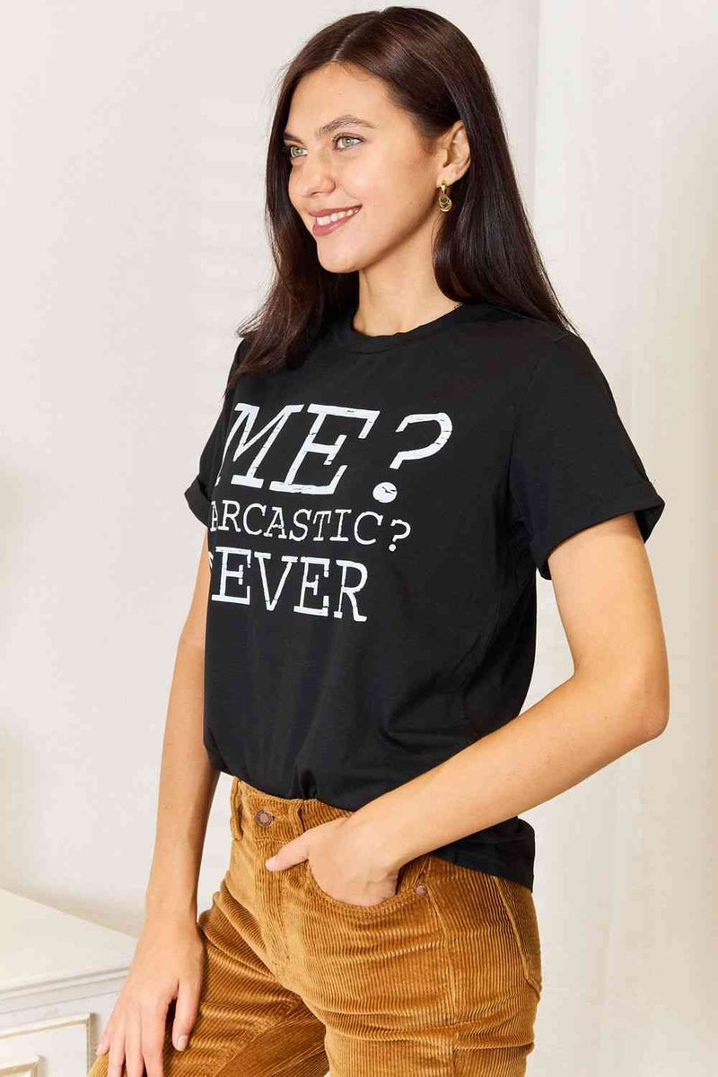 Hazel Blues® |  Simply Love Letter Graphic Round Neck T-Shirt