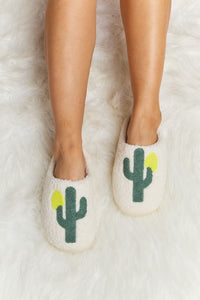 Hazel Blues® |  Melody Cactus Plush Slide Slippers