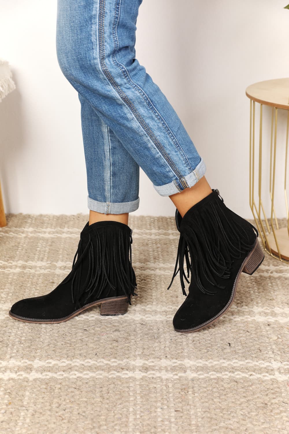 Hazel Blues® |  Legend Women's Fringe Cowboy Western Ankle Boots