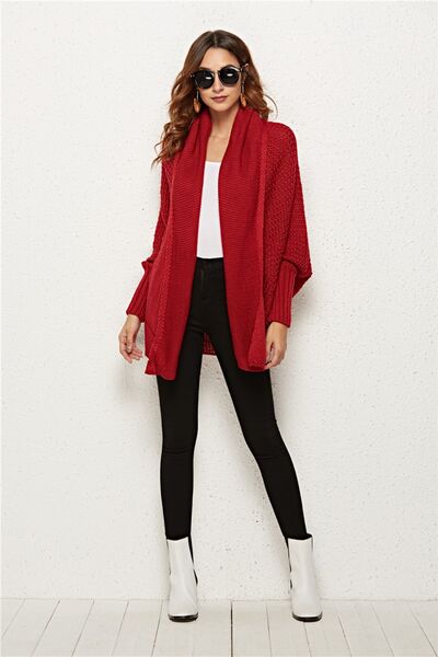 Hazel Blues® |  Open Front Batwing Sleeve Cardigan