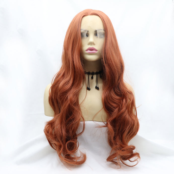 Hazel Blues® |  13*3" Lace Front Wigs Synthetic Long Wavy 24" 130% Density