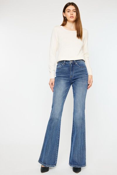 Hazel Blues® |  Kancan Cat's Whiskers High Waist Flare Jeans