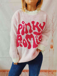 Hazel Blues® |  PINKY PROMISE Graphic Sweater