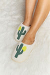 Hazel Blues® |  Melody Cactus Plush Slide Slippers