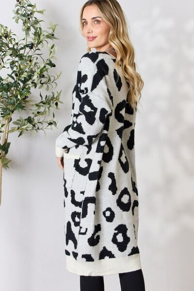 Hazel Blues® |  BiBi Leopard Open Front Cardigan