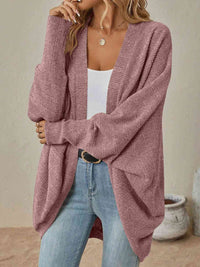 Hazel Blues® |  Open Front  Dropped Shoulder Cardigan