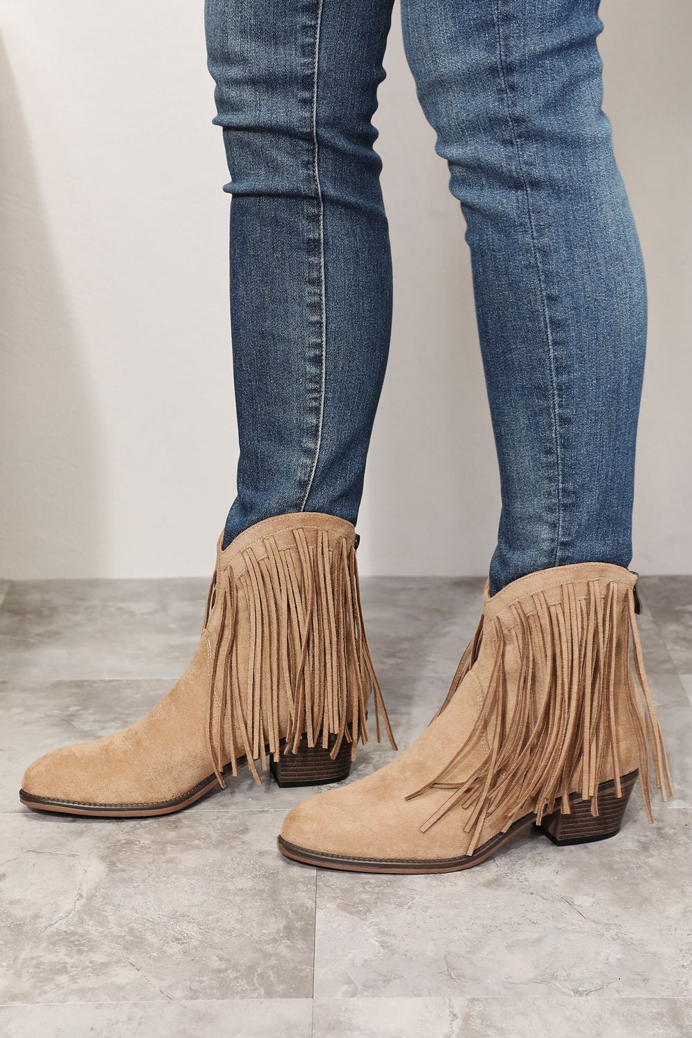 Hazel Blues® |  Legend Women's Fringe Cowboy Western Ankle Boots