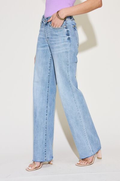 Hazel Blues® |  Judy Blue V Front Waistband Straight Jeans