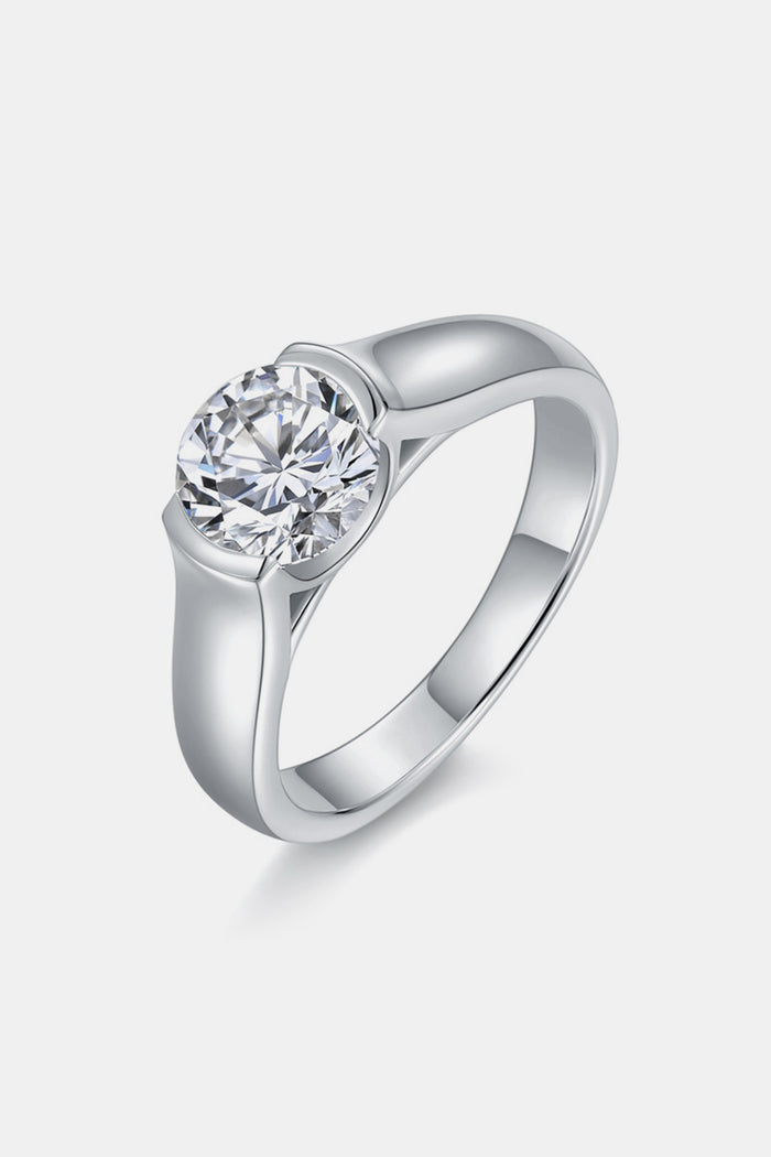 Hazel Blues® |  1.5 Carat Moissanite 925 Sterling Silver Ring