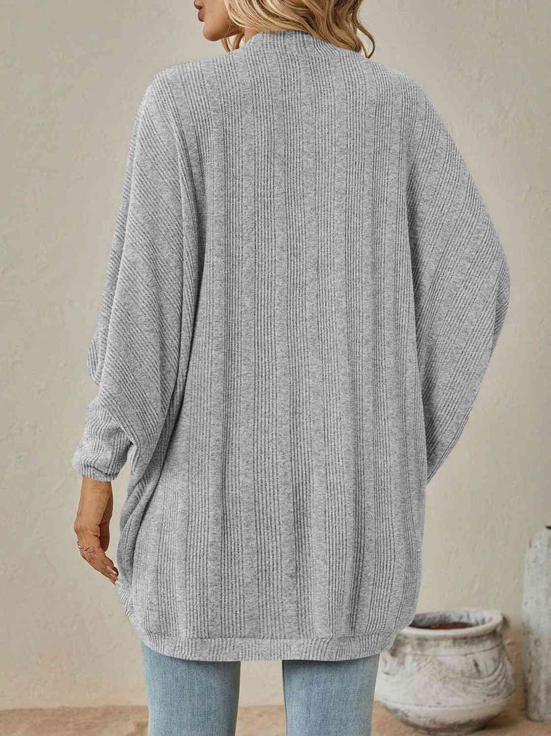 Hazel Blues® |  Open Front  Dropped Shoulder Cardigan