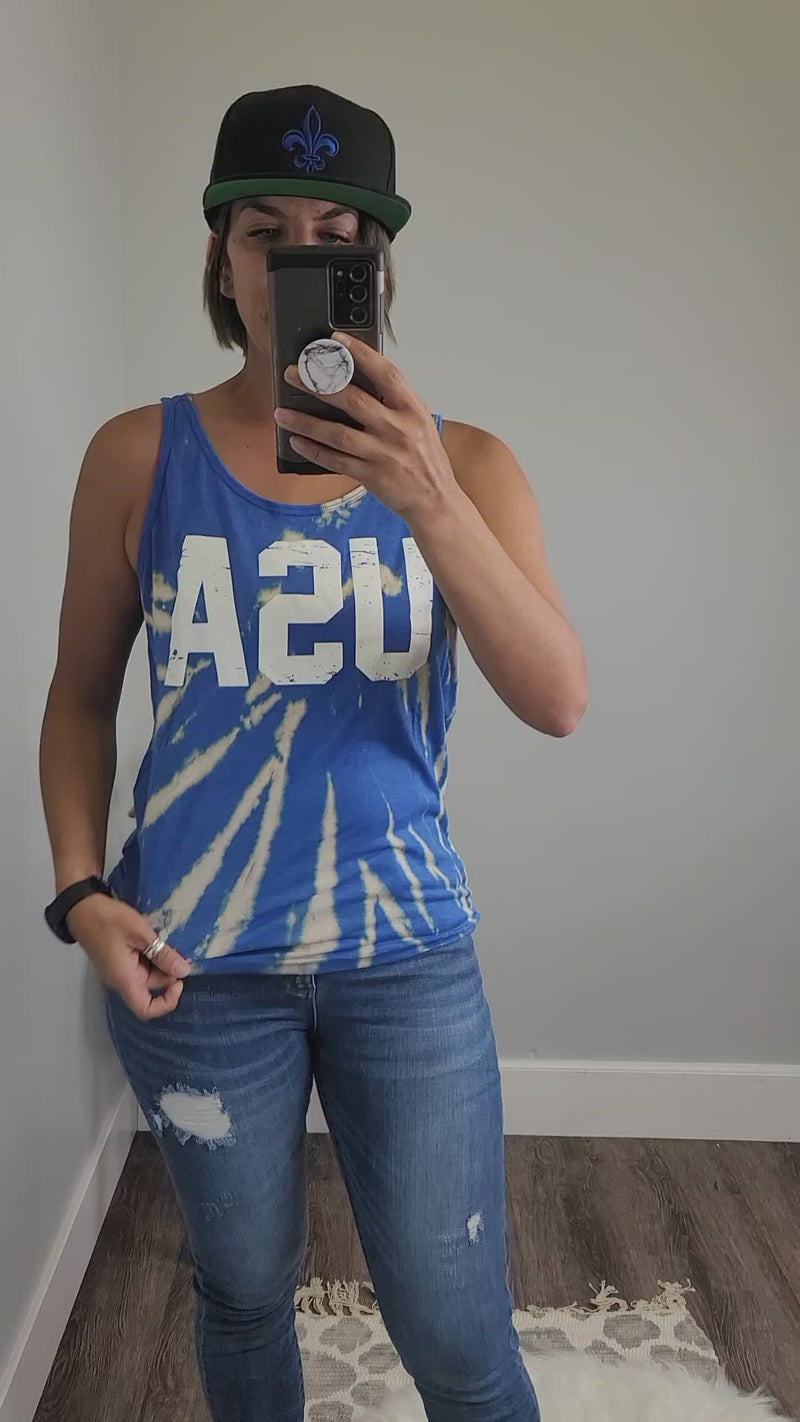 Hazel Blues® | USA Tie Dye Tank