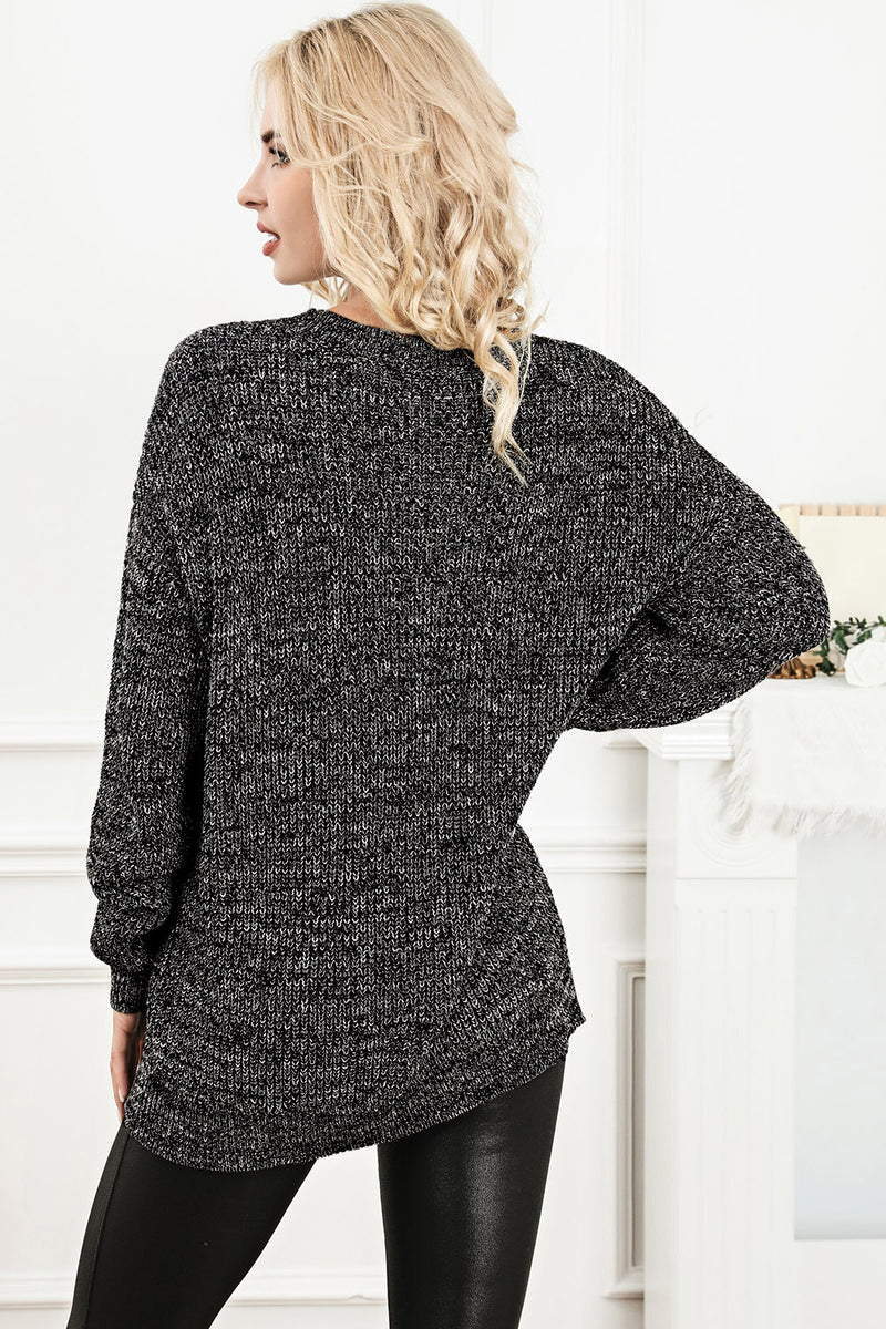 Hazel Blues® |  Round Neck Long Sleeve Sweater