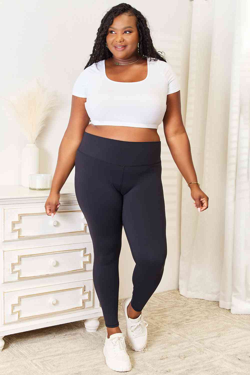 Hazel Blues® |  Double Take Wide Waistband Sports Leggings