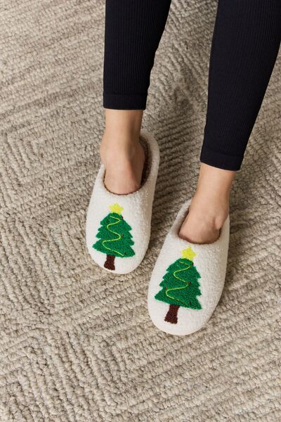 Hazel Blues® |  Melody Christmas Tree Cozy Slippers