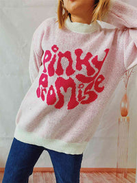 Hazel Blues® |  PINKY PROMISE Graphic Sweater