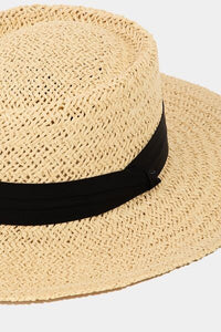 Hazel Blues® |  Fame Straw Braided Pork Pie Hat