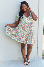 Hazel Blues® |  Ninexis Follow Me V-Neck Ruffle Sleeve Floral Dress
