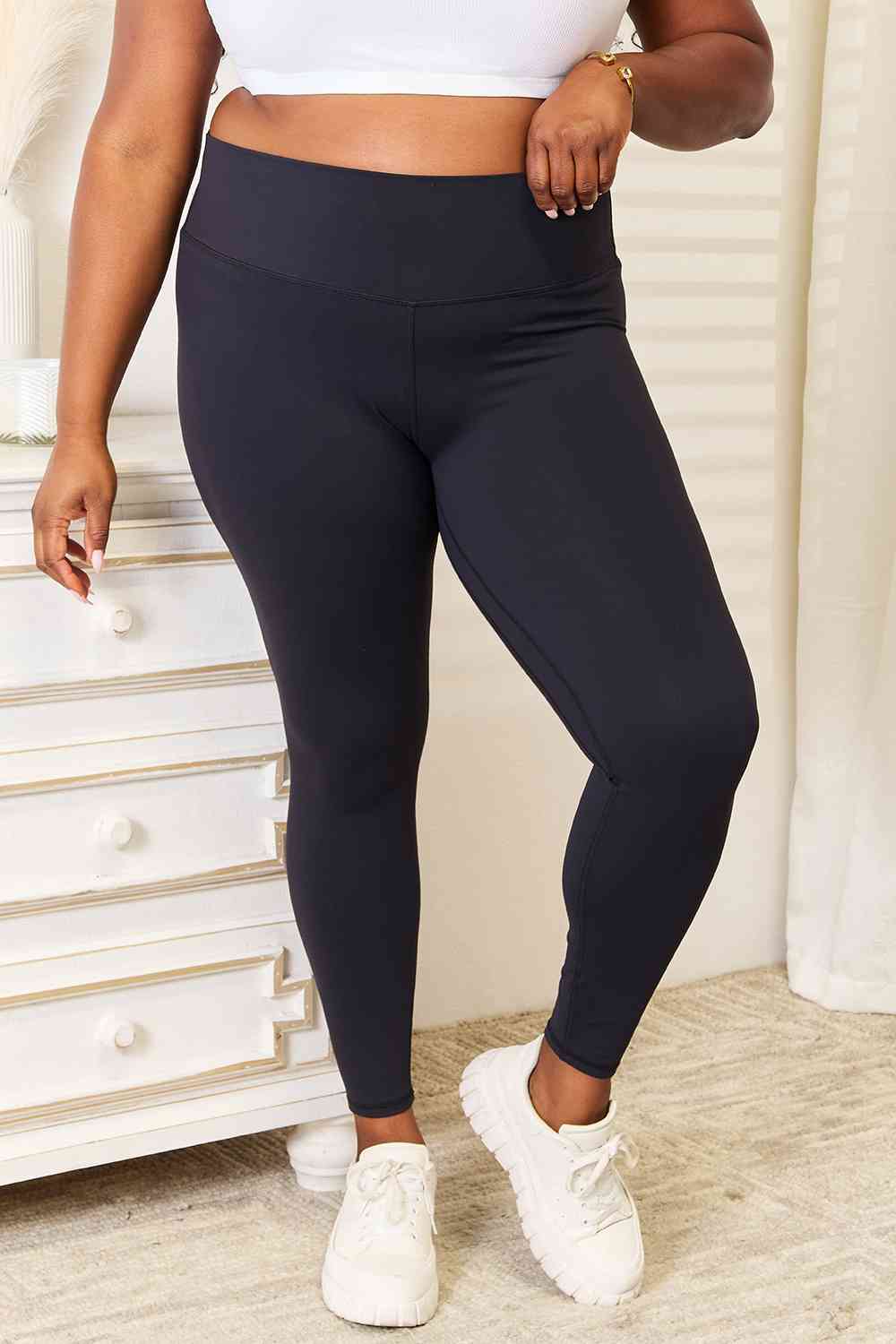 Hazel Blues® |  Double Take Wide Waistband Sports Leggings