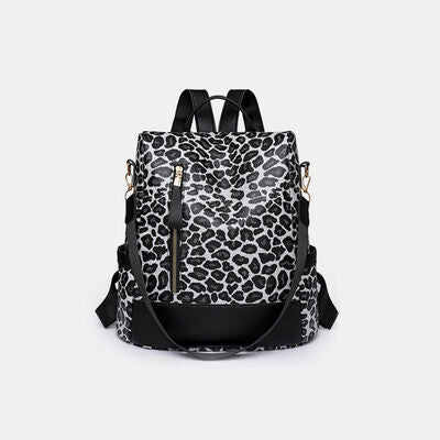 Hazel Blues® |  Leopard PU Leather Backpack Bag