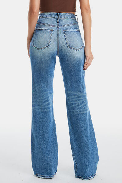 Hazel Blues®  BAYEAS Ultra High-Waist Gradient Bootcut Jeans