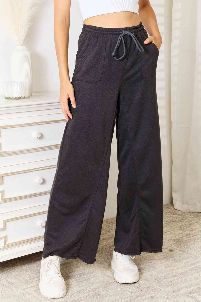 Hazel Blues® |  Basic Bae Wide Leg Pocketed Pants