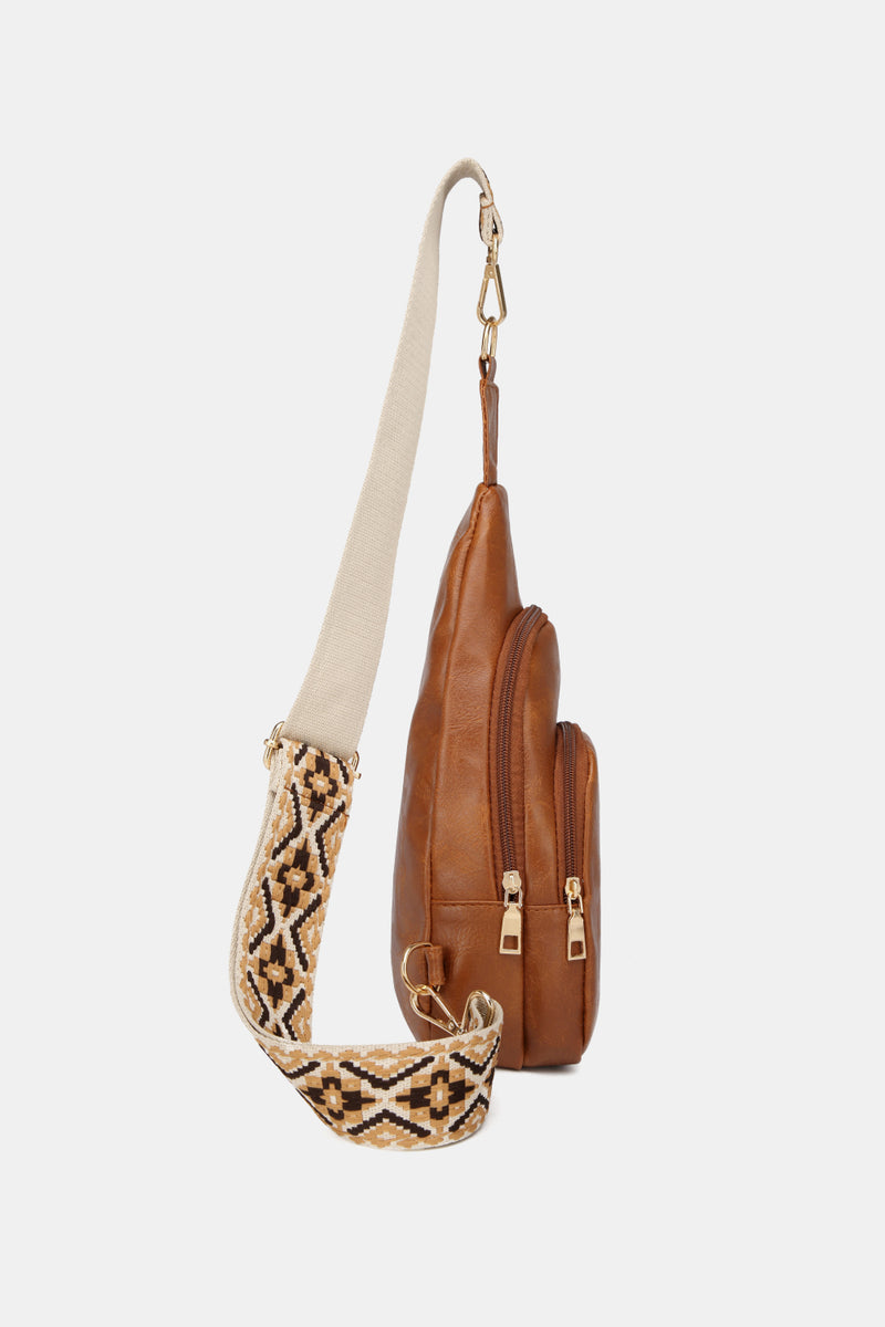 Hazel Blues® |  PU Leather Sling Bag