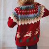 Hazel Blues® |  Christmas Element Long Sleeve Sweater