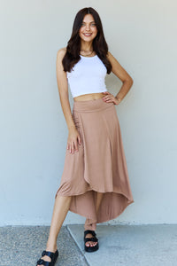 Hazel Blues® |  Ninexis First Choice High Waisted Flare Maxi Skirt in Camel