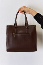 Hazel Blues® |  David Jones Argyle Pattern PU Leather Handbag
