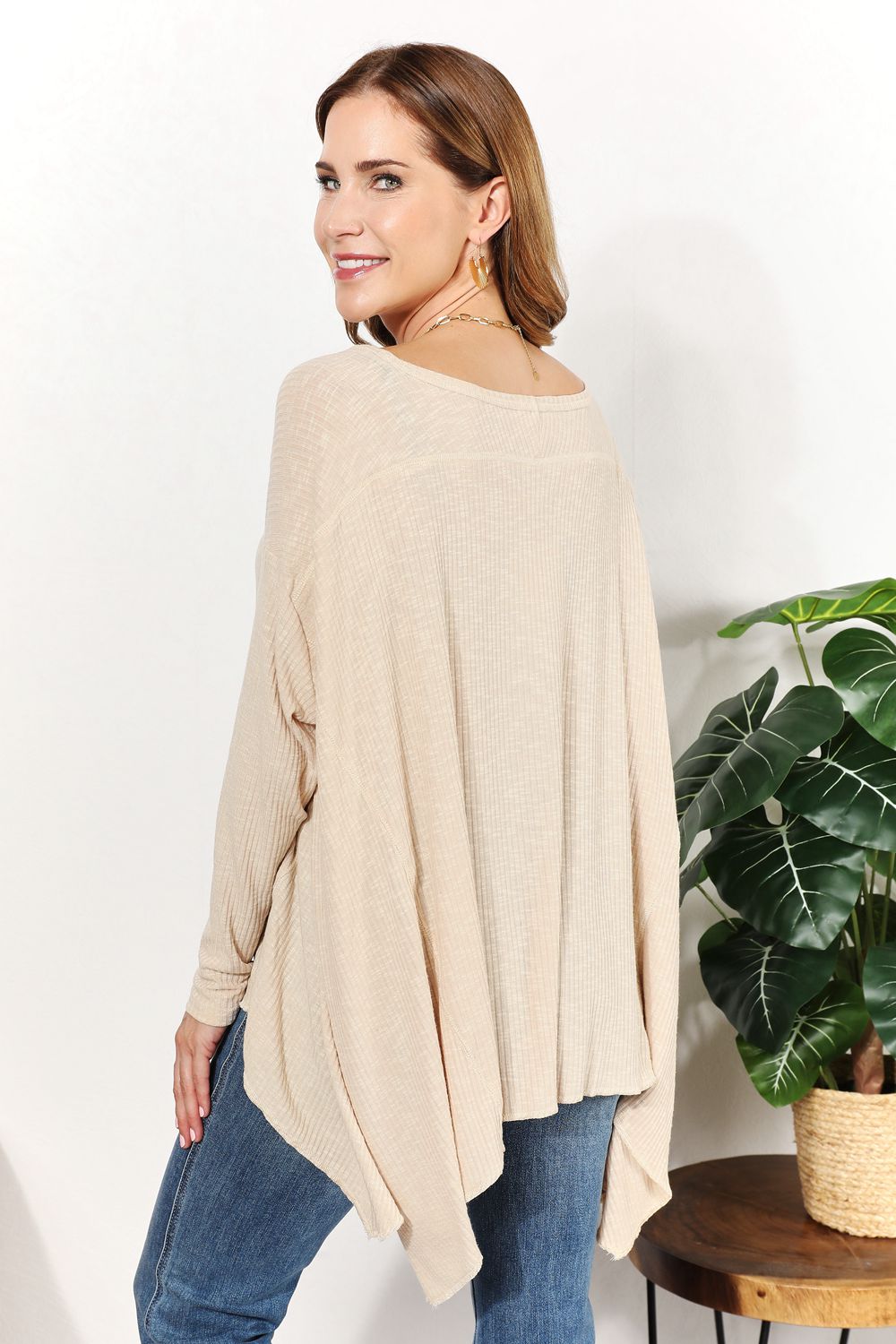 Hazel Blues® |  HEYSON Oversized Super Soft Ribbed Top